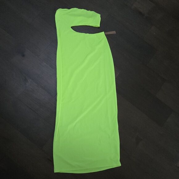 SKIMS Green Highlighter Neon Cut Out Tube FITS EVERYBODY Dress Size 3X New - Picture 7 of 7